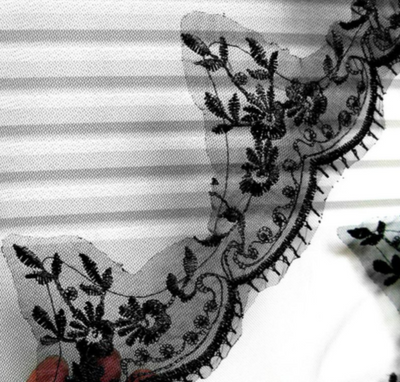 BV45 One layer Black Bridal Veil for Pre-wedding Photoshoot