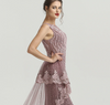 LG99 : 2 Styles Pearls beaded Evening Gowns