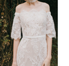 CW84 Off The Shoulder Half Sleeves Garden Wedding dress