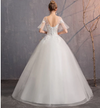 CW239 Cheap vintage short Sleeves Wedding dress