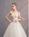 CW241 Strapless Embroidery Tulle  Wedding Gowns