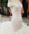 HW68 Luxury off shoulder sweetheart mermaid wedding dresses