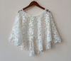 WJ05 Elegant lace Ivory  Bridal wrap