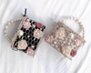 CB212 Flower Pearls hollow out Party Clutch Bags(2 Colors)