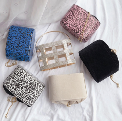 CB214 Diamonds Hollow Out Metal Party Bags(2 Colors)