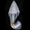 BV48 : Handmade Pearls Tulle Bridal Veils