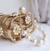 CB215 Pearl Basket Hollow out  Evening Clutch Bags(2 Colors)