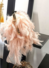 CB217 White pearls Feathers Bridal Clutch Bags ( 6 Colors )