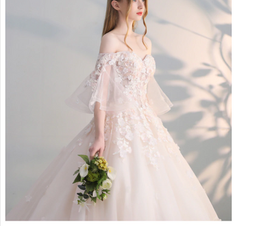 CW111 Off Shoulder Princess Bridal Dress