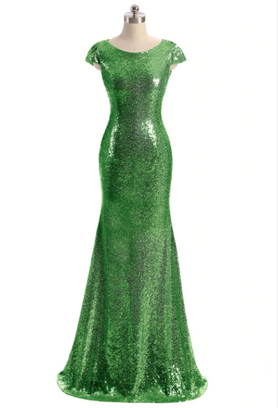 BH58 Plus size Sequin Mermaid Bridesmaid Dresses (7 Colors)