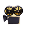 CB118 Vintage Movie Player Projector shaped Prom Clutch Bags(2 Colors)