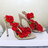 BS119 Flower Bridal Heels