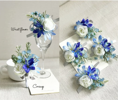 DIY208 : 8 styles Boutonnieres flower for Wedding