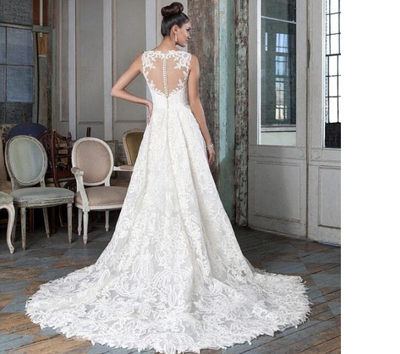 SS35 Plus size Hi-low Wedding Gown
