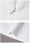 SS128 : 3/4 mesh lantern sleeves Short Bridal Dress
