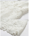 MX116 Summer White Mesh Patchwork Lace Dresses