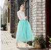 CK52 : 4 layers long tulle skirts ( 17 Colors )