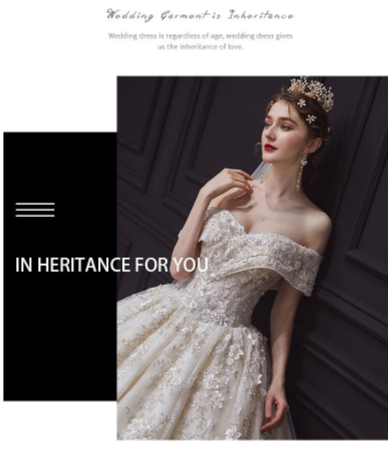 HW298 Sweetheart Beading Lace Up Ball Gown Bridal Dress