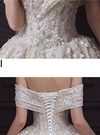 HW298 Sweetheart Beading Lace Up Ball Gown Bridal Dress