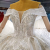 HW300 Off the shoulder sequin Wedding gown with Shawl