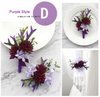 GM10 : 6 Styles of matching purple flower Brooches & wrists