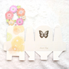 DIY218 : 50pcs/lot butterfly & flower Wedding souvenir boxes