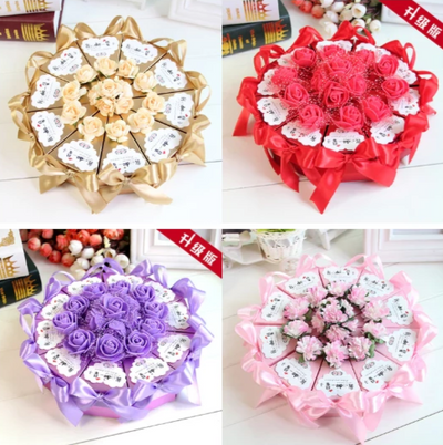 DIY220 : 50pcs Triangular Wedding Cake Favors Boxes(20 Styles)