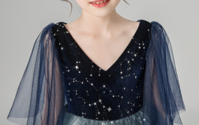 FG354 : 2 styles Luxury Princess Girl Dresses