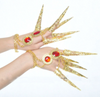 BJ349 Dance accessories Thai Finger link chain Bracelet (Gold/Silver)