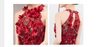 PP77 Halter Flower Pearl  Prom Dresses(2 Colors)