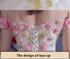 CG06 Flowers Lace Wedding Dresses