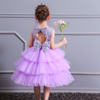 FG374 : 2 Styles Layered Dresses for Girls