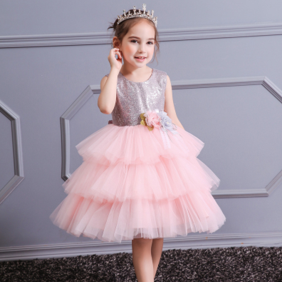 FG374 : 2 Styles Layered Dresses for Girls