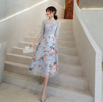 BH246 Floral Bridemaid Dresses