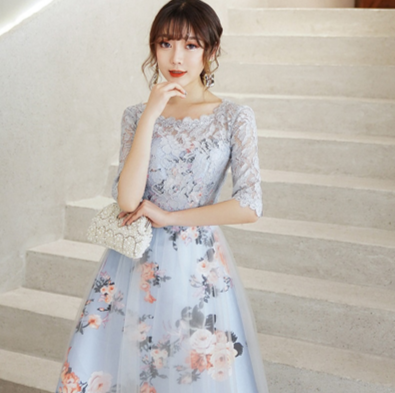 BH246 Floral Bridemaid Dresses