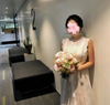 CW359 Real Photo sleeveless Champagne garden Wedding Dress
