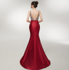PP375 Crystal beaded Top satin mermaid Prom dresses ( Custom Colors)