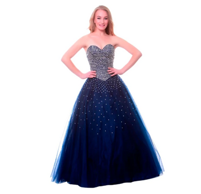 CG37 Plus size sweetheart crystal beaded Quinceanera Dress