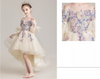 FG393 : 3 style Champagne Floral Girls Princess Dresses (1-14 Yrs)
