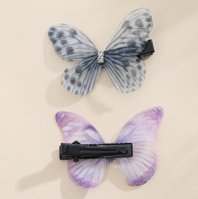 BJ366 : 5-15/pcs Korean Butterfly Hair Wedding Clips