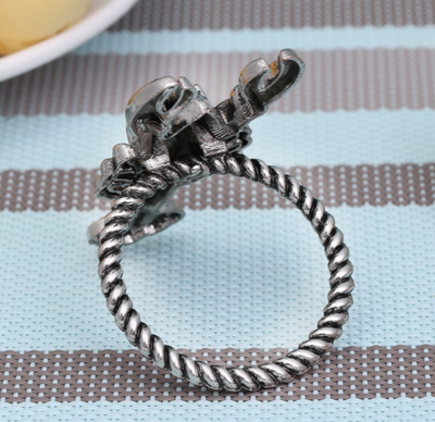 DIY330 : 6pcs/lot 3 Style metal animal napkin ring