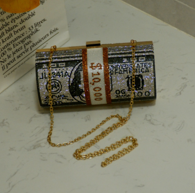 CB261 Diamond Barrel shaped Evening Clutch bags ( 5 Colors )