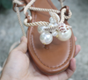 BS156 Shell & pearls Wedding Sandals for Beach Pre-wedding photoshoot