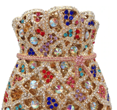 CB196 Money Bag shape diamonds party clutch bags(4 Colors)