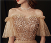 BH284 Off The Shoulder Sequined Homecoming dress