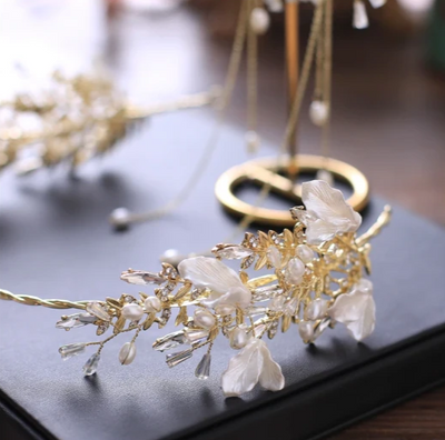 BJ122 : Trendy Bridal Jewelry sets( Hairband+Tassel Earrings)