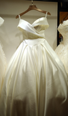 CW549 Real pictures off the shoulder satin Bridal dress