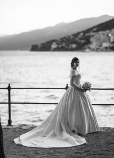 CW549 Real pictures off the shoulder satin Bridal dress