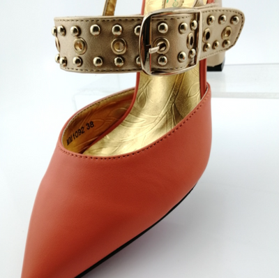 BS166 Italian design shoes + Clutch Bags ( 7 Colors )