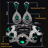 BJ124 Bridal Jewelry Sets: Bracelet+Earrings(5 Colors)